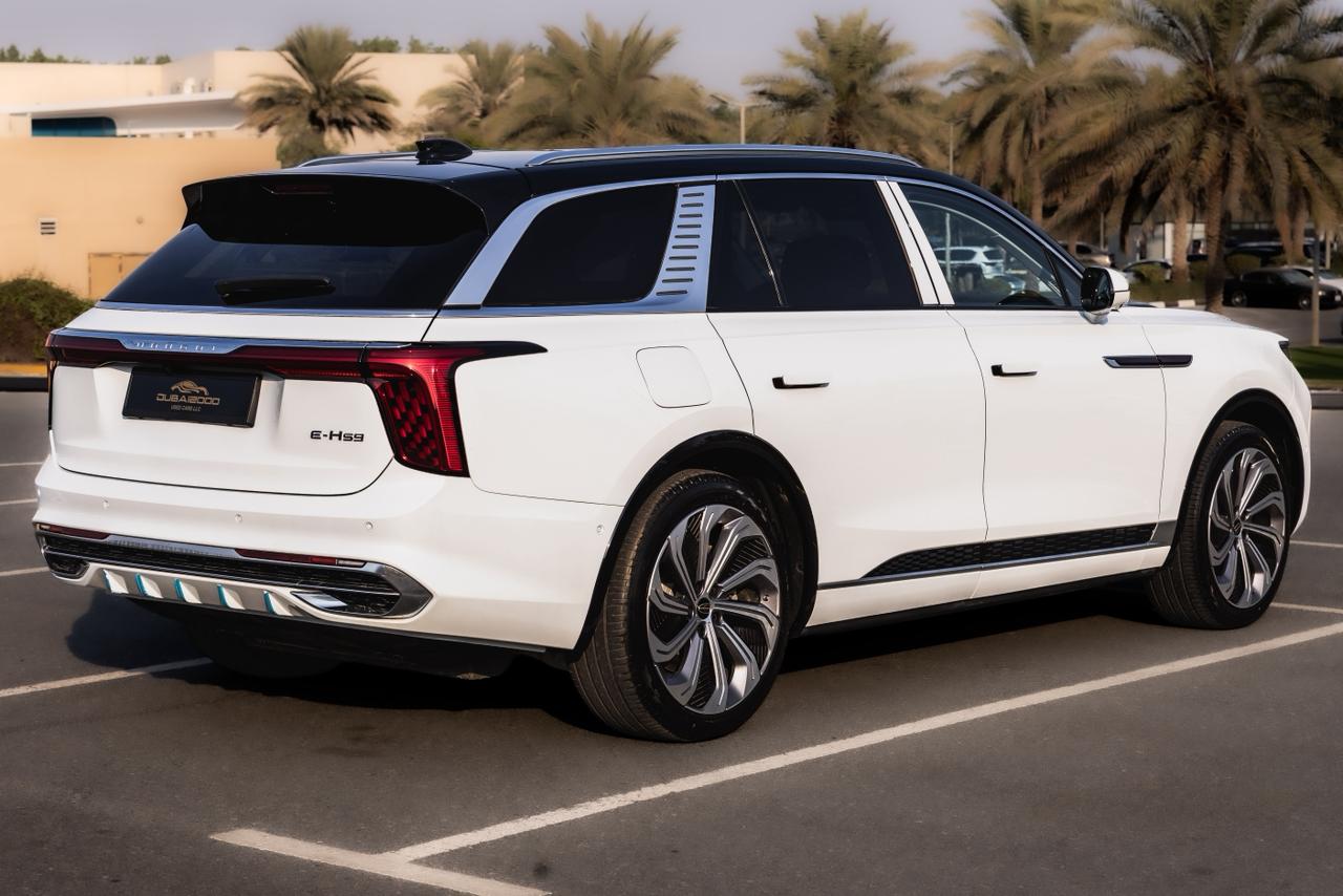 هونشي E-HS9 2025 أبيض – منظر خلفي جانبي
